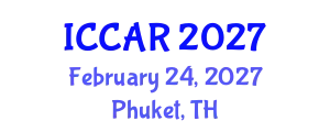 International Conference on Control, Automation and Robotics (ICCAR) February 24, 2027 - Phuket, Thailand