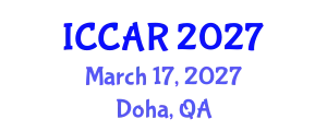 International Conference on Control, Automation and Robotics (ICCAR) March 17, 2027 - Doha, Qatar