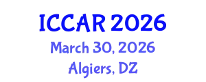 International Conference on Control, Automation and Robotics (ICCAR) March 30, 2026 - Algiers, Algeria