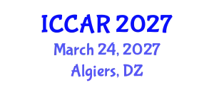 International Conference on Control, Automation and Robotics (ICCAR) March 24, 2027 - Algiers, Algeria
