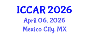 International Conference on Control, Automation and Robotics (ICCAR) April 06, 2026 - Mexico City, Mexico