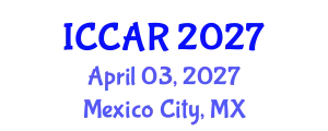 International Conference on Control, Automation and Robotics (ICCAR) April 03, 2027 - Mexico City, Mexico