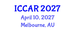 International Conference on Control, Automation and Robotics (ICCAR) April 10, 2027 - Melbourne, Australia