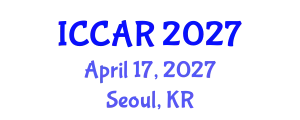 International Conference on Control, Automation and Robotics (ICCAR) April 17, 2027 - Seoul, Republic of Korea