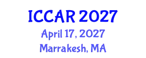International Conference on Control, Automation and Robotics (ICCAR) April 17, 2027 - Marrakesh, Morocco