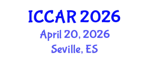 International Conference on Control, Automation and Robotics (ICCAR) April 20, 2026 - Seville, Spain