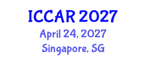 International Conference on Control, Automation and Robotics (ICCAR) April 24, 2027 - Singapore, Singapore