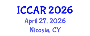 International Conference on Control, Automation and Robotics (ICCAR) April 27, 2026 - Nicosia, Cyprus