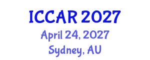 International Conference on Control, Automation and Robotics (ICCAR) April 24, 2027 - Sydney, Australia