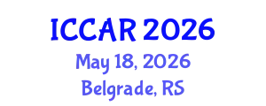 International Conference on Control, Automation and Robotics (ICCAR) May 18, 2026 - Belgrade, Serbia