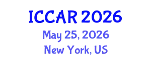 International Conference on Control, Automation and Robotics (ICCAR) May 25, 2026 - New York, United States