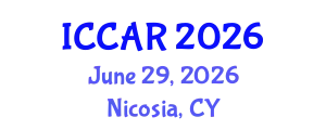 International Conference on Control, Automation and Robotics (ICCAR) June 29, 2026 - Nicosia, Cyprus