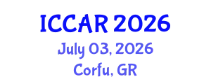 International Conference on Control, Automation and Robotics (ICCAR) July 03, 2026 - Corfu, Greece
