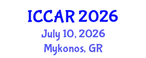 International Conference on Control, Automation and Robotics (ICCAR) July 10, 2026 - Mykonos, Greece