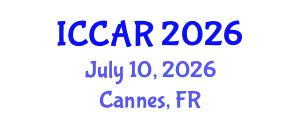 International Conference on Control, Automation and Robotics (ICCAR) July 10, 2026 - Cannes, France
