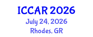 International Conference on Control, Automation and Robotics (ICCAR) July 24, 2026 - Rhodes, Greece
