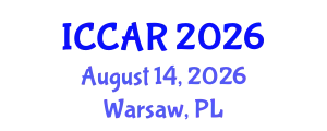 International Conference on Control, Automation and Robotics (ICCAR) August 14, 2026 - Warsaw, Poland