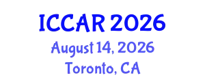 International Conference on Control, Automation and Robotics (ICCAR) August 14, 2026 - Toronto, Canada