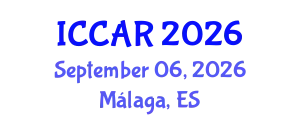 International Conference on Control, Automation and Robotics (ICCAR) September 06, 2026 - Málaga, Spain