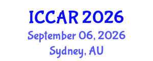 International Conference on Control, Automation and Robotics (ICCAR) September 06, 2026 - Sydney, Australia