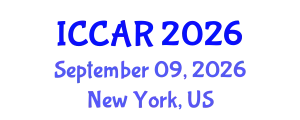 International Conference on Control, Automation and Robotics (ICCAR) September 09, 2026 - New York, United States