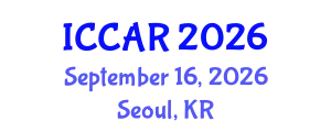 International Conference on Control, Automation and Robotics (ICCAR) September 16, 2026 - Seoul, Republic of Korea