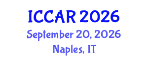 International Conference on Control, Automation and Robotics (ICCAR) September 20, 2026 - Naples, Italy