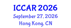 International Conference on Control, Automation and Robotics (ICCAR) September 27, 2026 - Hong Kong, China