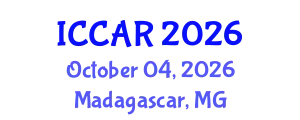 International Conference on Control, Automation and Robotics (ICCAR) October 04, 2026 - Madagascar, Madagascar