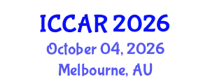 International Conference on Control, Automation and Robotics (ICCAR) October 04, 2026 - Melbourne, Australia