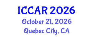 International Conference on Control, Automation and Robotics (ICCAR) October 21, 2026 - Quebec City, Canada