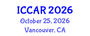 International Conference on Control, Automation and Robotics (ICCAR) October 25, 2026 - Vancouver, Canada