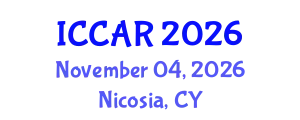 International Conference on Control, Automation and Robotics (ICCAR) November 04, 2026 - Nicosia, Cyprus