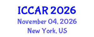 International Conference on Control, Automation and Robotics (ICCAR) November 04, 2026 - New York, United States