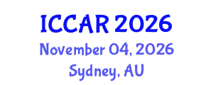 International Conference on Control, Automation and Robotics (ICCAR) November 04, 2026 - Sydney, Australia