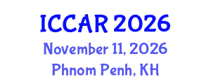International Conference on Control, Automation and Robotics (ICCAR) November 11, 2026 - Phnom Penh, Cambodia