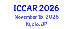 International Conference on Control, Automation and Robotics (ICCAR) November 15, 2026 - Kyoto, Japan