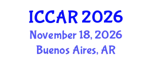 International Conference on Control, Automation and Robotics (ICCAR) November 18, 2026 - Buenos Aires, Argentina