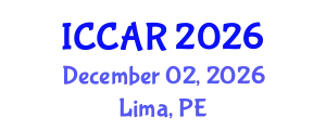 International Conference on Control, Automation and Robotics (ICCAR) December 02, 2026 - Lima, Peru