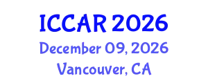 International Conference on Control, Automation and Robotics (ICCAR) December 09, 2026 - Vancouver, Canada