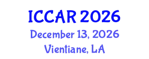 International Conference on Control, Automation and Robotics (ICCAR) December 13, 2026 - Vientiane, Laos