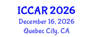 International Conference on Control, Automation and Robotics (ICCAR) December 16, 2026 - Quebec City, Canada