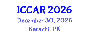 International Conference on Control, Automation and Robotics (ICCAR) December 30, 2026 - Karachi, Pakistan