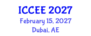 International Conference on Computer and Electrical Engineering (ICCEE) February 15, 2027 - Dubai, United Arab Emirates