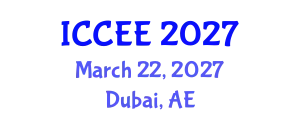 International Conference on Computer and Electrical Engineering (ICCEE) March 22, 2027 - Dubai, United Arab Emirates