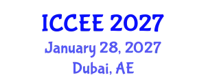 International Conference on Computer and Electrical Engineering (ICCEE) January 28, 2027 - Dubai, United Arab Emirates
