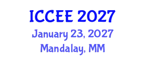 International Conference on Computer and Electrical Engineering (ICCEE) January 23, 2027 - Mandalay, Myanmar