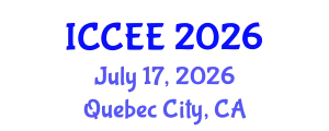 International Conference on Computer and Electrical Engineering (ICCEE) July 17, 2026 - Quebec City, Canada