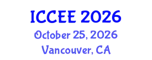 International Conference on Computer and Electrical Engineering (ICCEE) October 25, 2026 - Vancouver, Canada