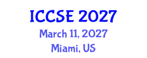 International Conference on Computer and Software Engineering (ICCSE) March 11, 2027 - Miami, United States